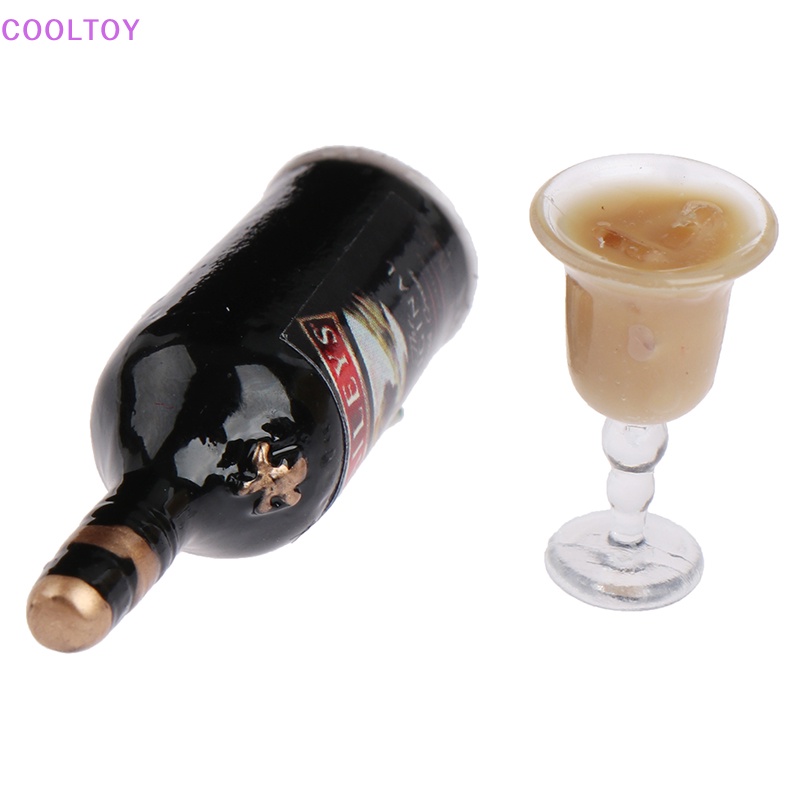 Cooltoy Bộ Bình Uống Rượu Mini Tỉ Lệ 1 / 12 Trang Trí Nhà Búp Bê