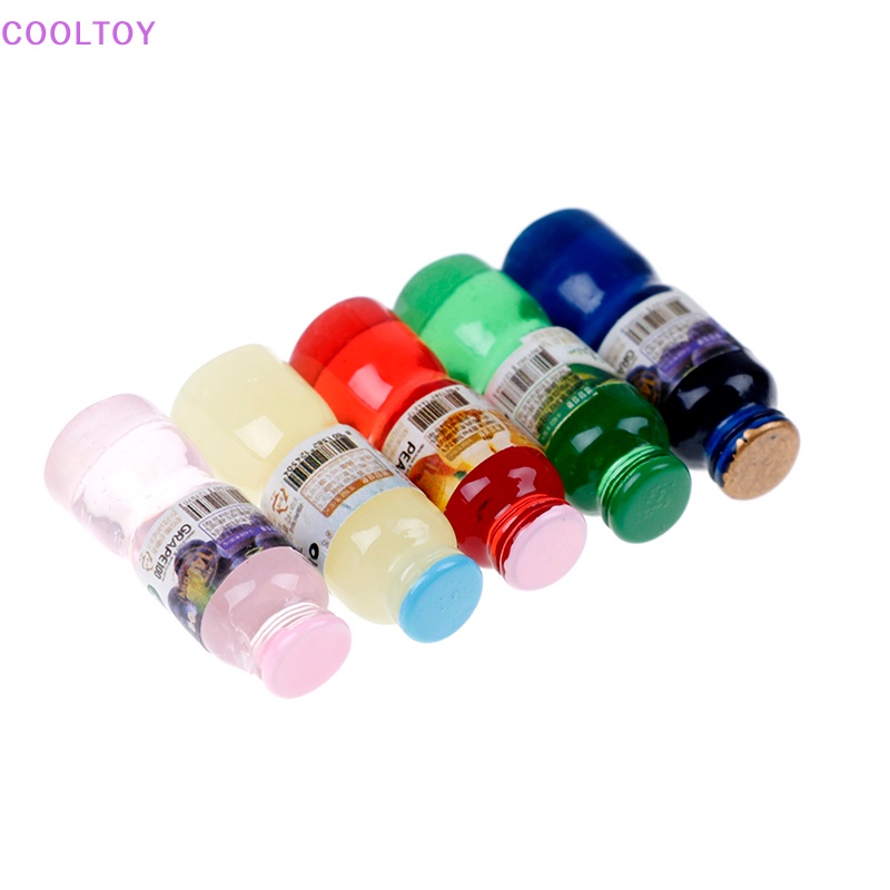 Cooltoy Set 5 Chai Nước mini Tỉ Lệ 1: 12 Trang Trí Nhà Búp Bê
