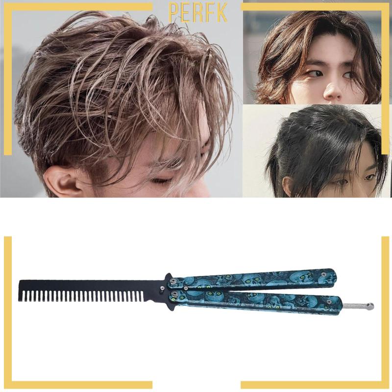 Lược Chải Đầu Bằng Thép Không Gỉ Có Thể Gấp Gọn Tiện Dụng