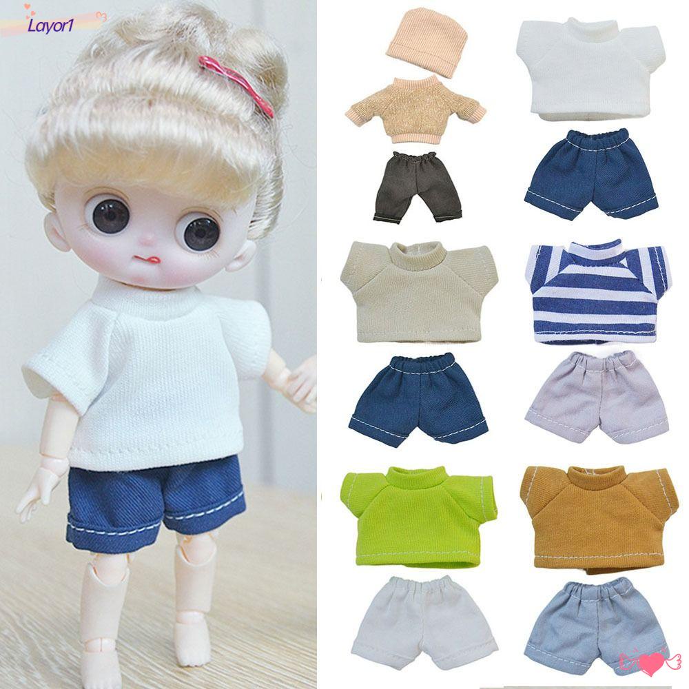 Bộ Quần Jeans Và Áo Thun Thời Trang Mùa Hè Cho Búp Bê LAYOR1 1 / 12BJD
