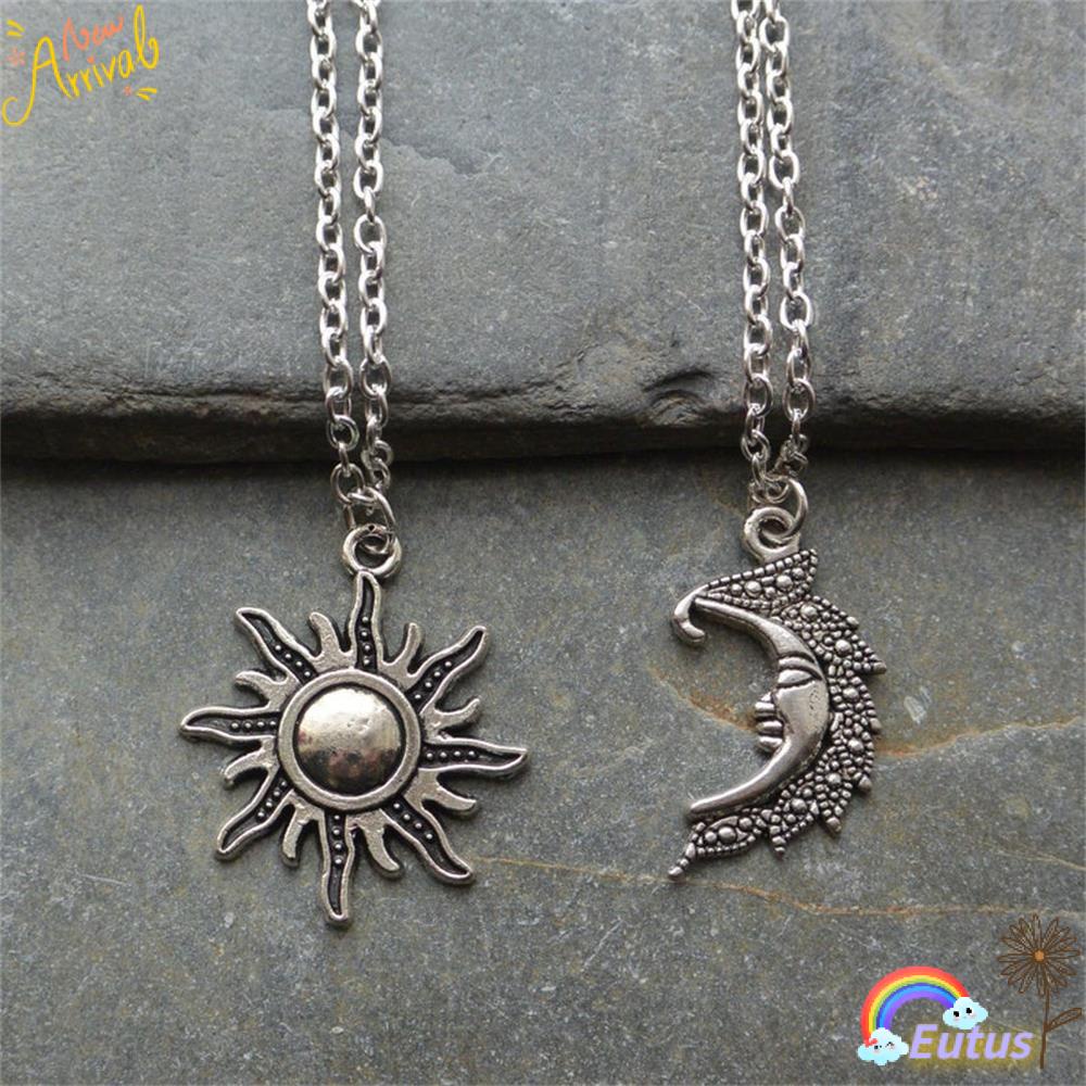 Vòng cổ Mặt Trăng Và Mặt Trời Cổ Điển|Quà Tặng Bạn Bè Cổ Điển Mới