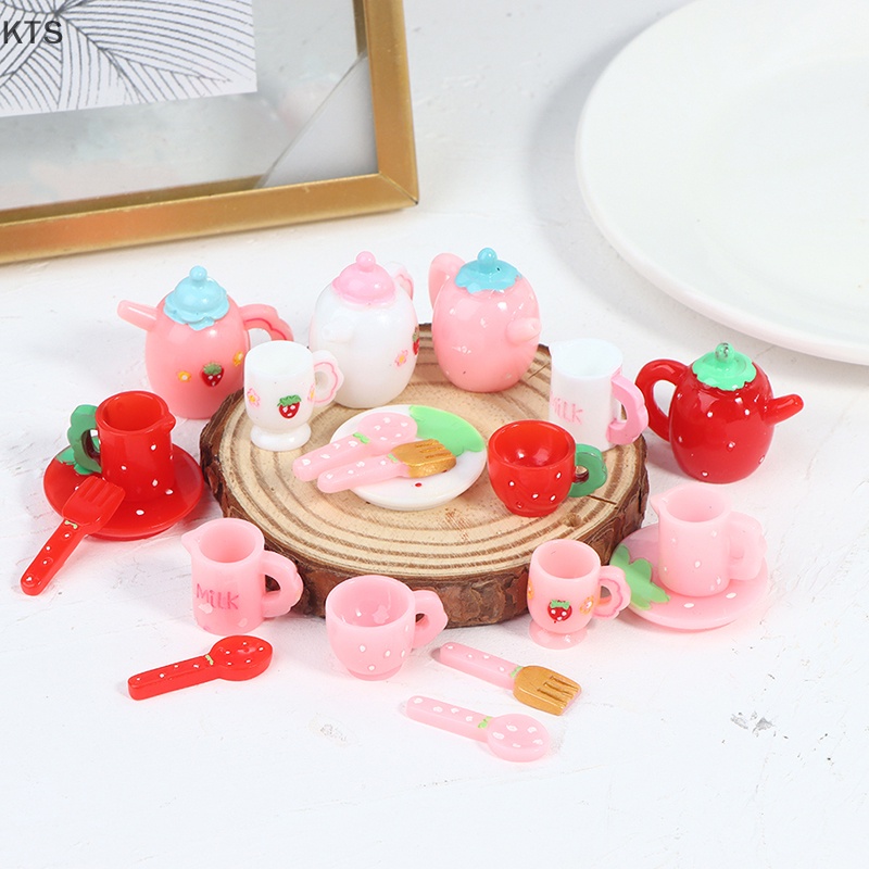 Ấm Trà Mini Tỉ Lệ 1: 12 Xinh Xắn Dùng Để Trang Trí Nhà Búp Bê