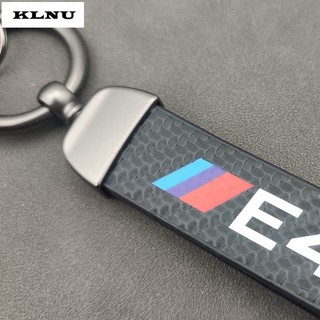 Móc Chìa Khóa Bằng Da Và Sợi Carbon Cao Cấp Cho BMW E46 E30 E36 E60 E87 E39 E90