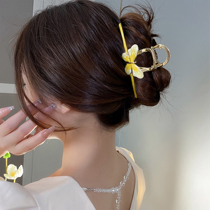 Kẹp Tóc Càng Cua Lớn Hình Bướm Vintage Sang Trọng Cho Nữ Margot3