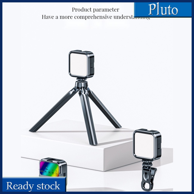 Mới Đèn Chụp Ảnh Rgb Mini Cầm Tay Kèm Kẹp Tripod Tiện Dụng