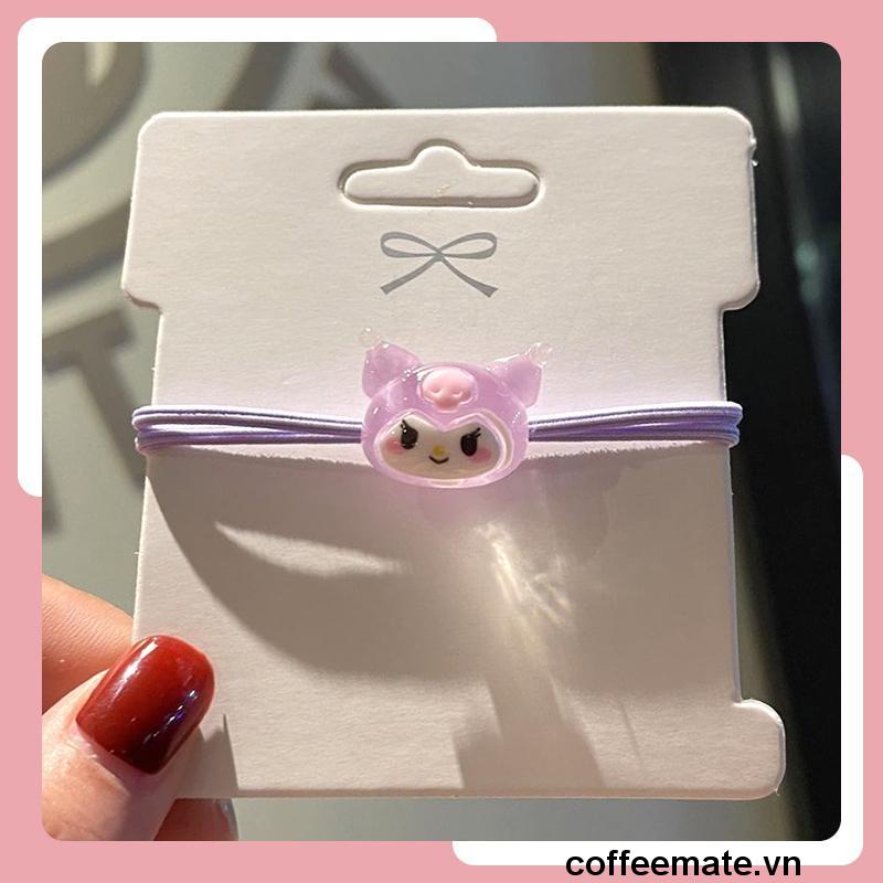 ⚡sanrio Dây Cột Tóc Cao Su Co Giãn Hình Hoạt Hình Dễ Thương