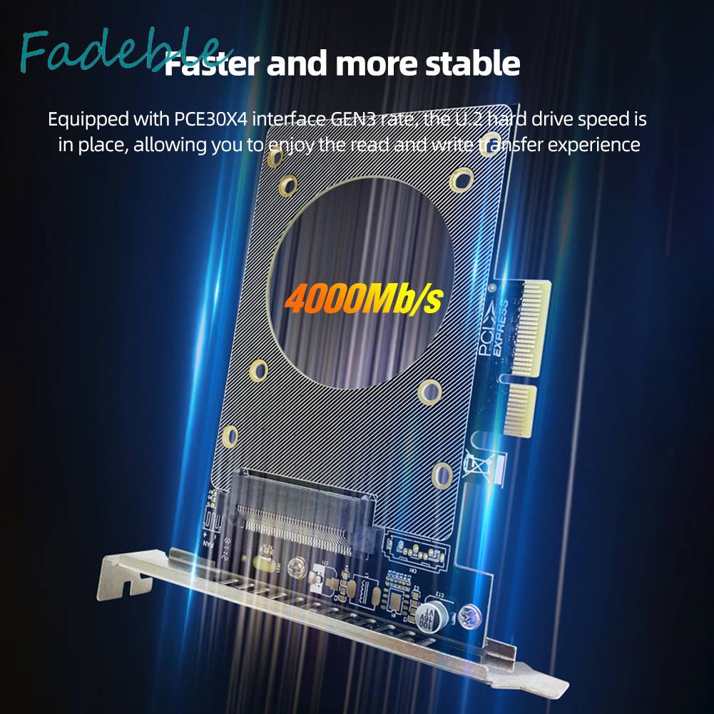 Thẻ Mở Rộng U.2 SFF-8639 Sang PCI-E X4 4000MB / s GEN4 Chuyên Dụng