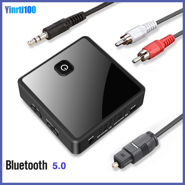 Thiết Bị Truyền Nhận Tín Hiệu Bluetooth 5.0 2 Trong 1 Giắc Cắm 3.5mm Aux Rca