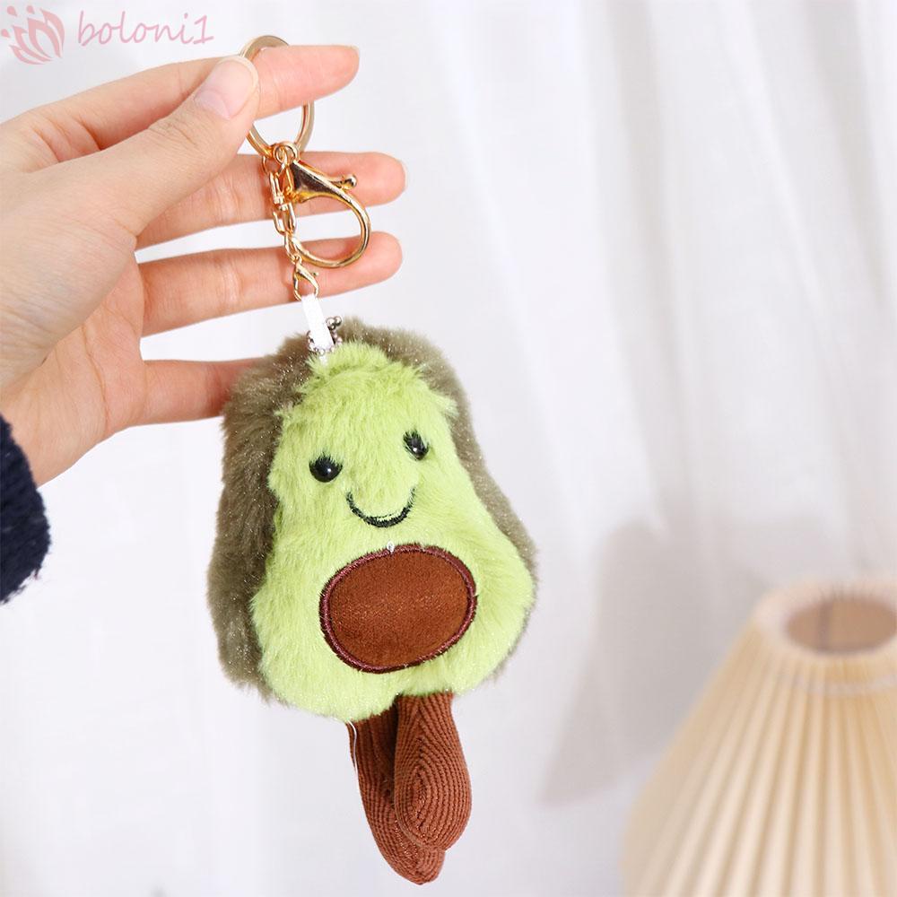 Móc Khóa Hình Trái Bơ Nhồi Bông Đáng Yêu Dành Cho Bé Gái