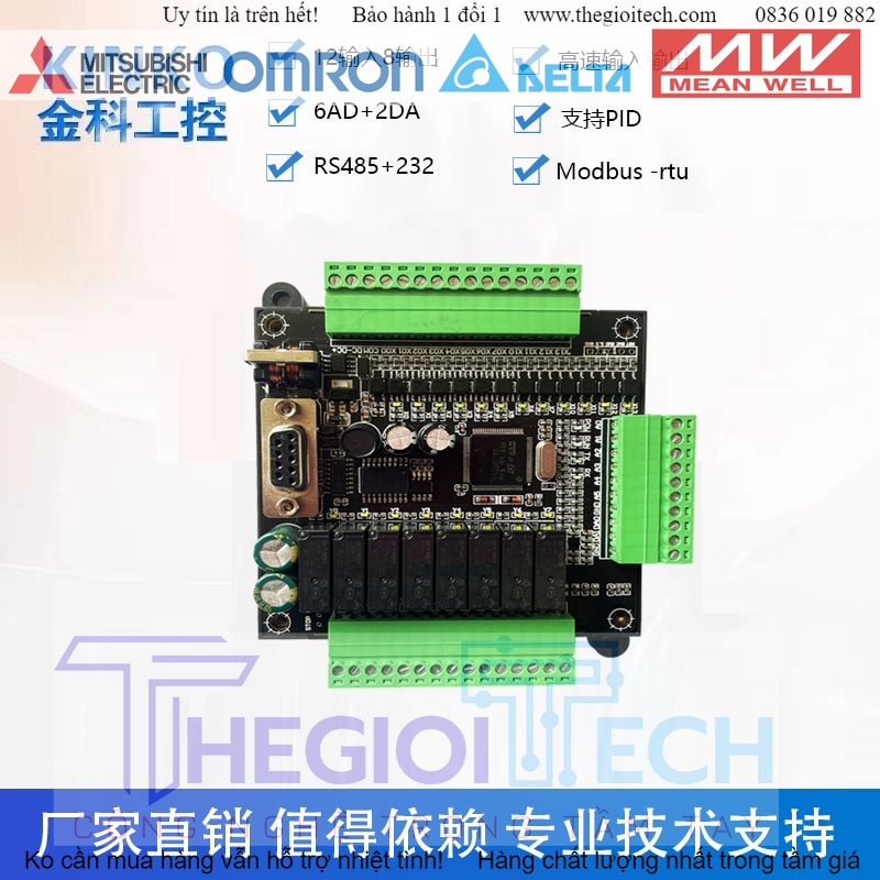 Bảng Điều Khiển Công Nghiệp PLC Bộ Điều Khiển Trong Nước Tương Thích Với Mitsubishi Fx3u - Đế - 20mrt