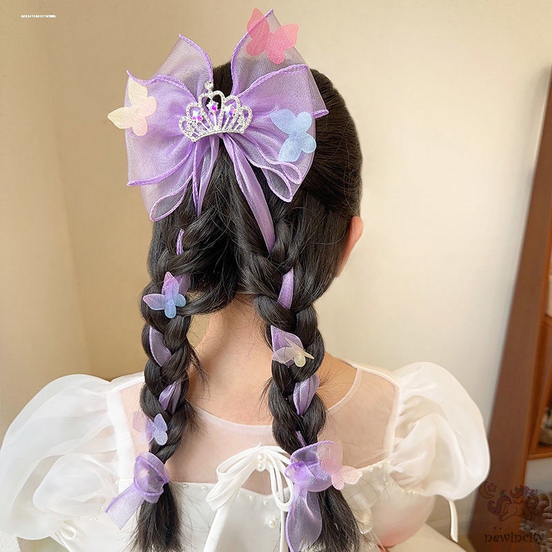 Kẹp Tóc Hình Nơ Bướm Xinh Xắn Phong Cách Hàn Quốc Cho Bé Gái