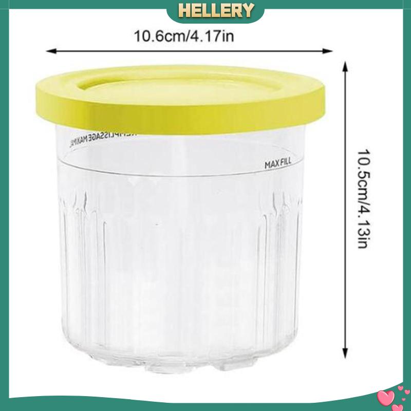 Bộ 4 Cốc Làm Kem / Tráng Miệng Chống Rò Rỉ Tiện Dụng