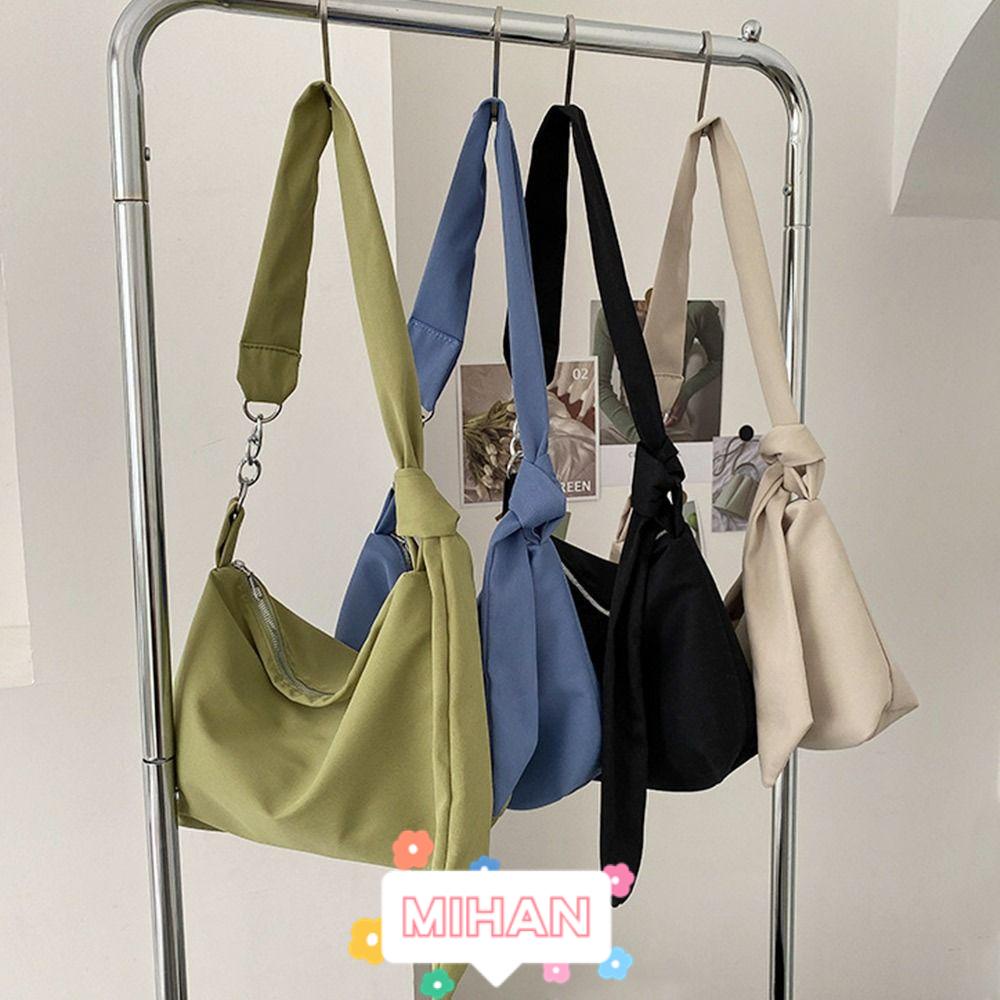 Túi Xách Màu Trơn Phối Dây Xích Đeo Vai MIHAN1 Thời Trang Cho Nữ