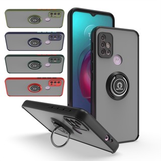 Ốp điện thoại kiểu giáp chống sốc kèm giá đỡ nhẫn sang trọng cho motorola moto g30 g20 g10 g60 g60s g100 g200 5g