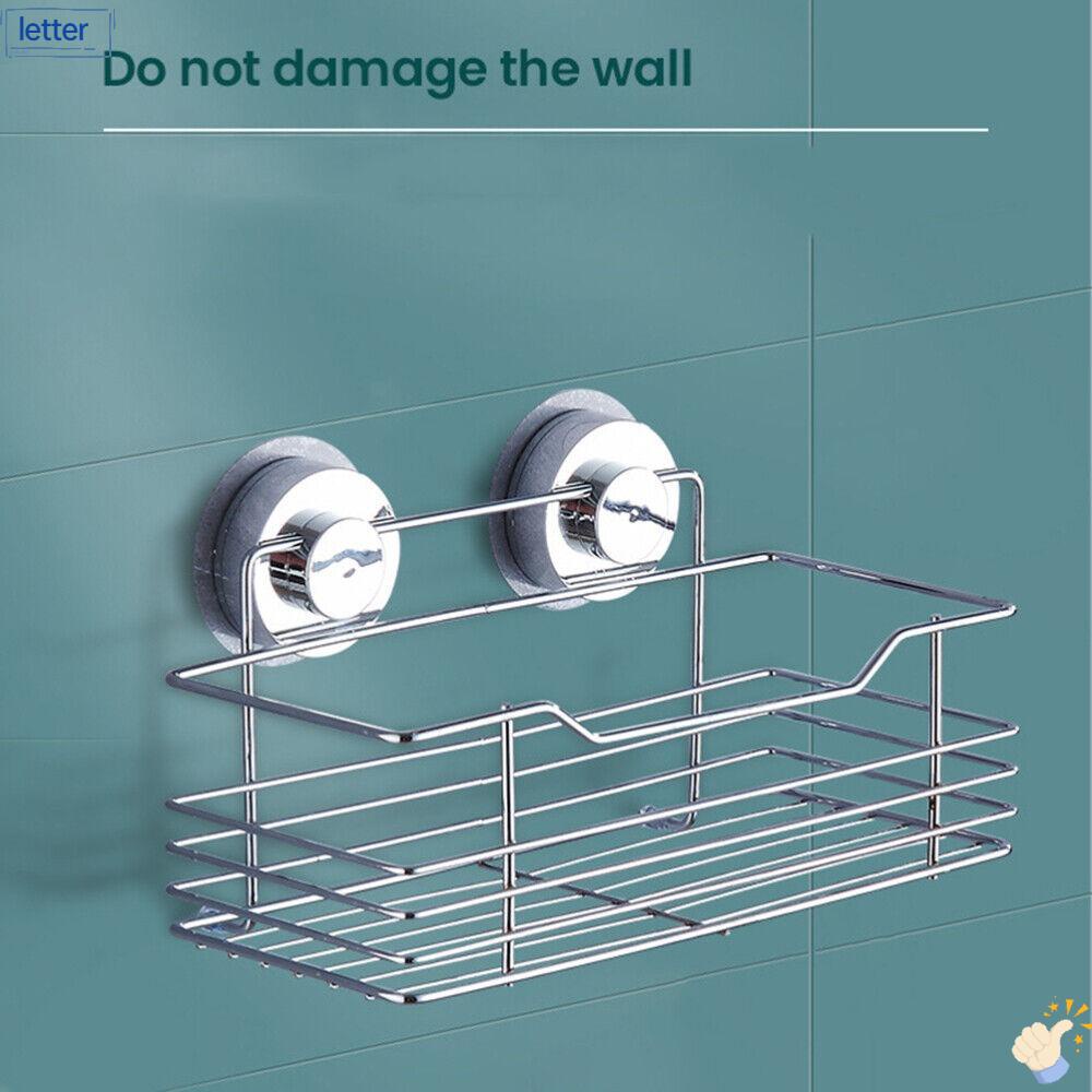Hãy Để Kệ Lưu Trữ Mới|Giá Sắt Gắn Tường Màu Trắng Để Đồ Dùng Nhà Tắm Tiện Dụng