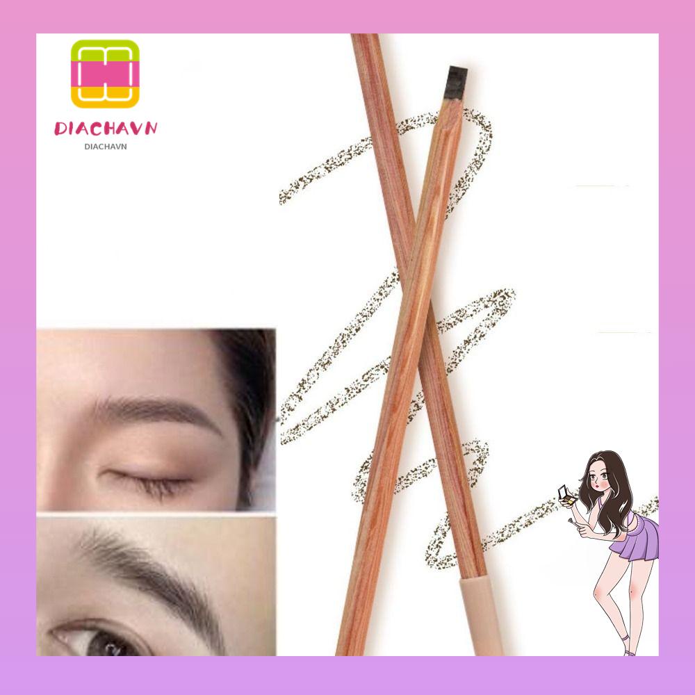 Bút Kẻ Lông Mày Bằng Gỗ Màu Sắc Tự Nhiên Lâu Trôi Dành Cho Nữ