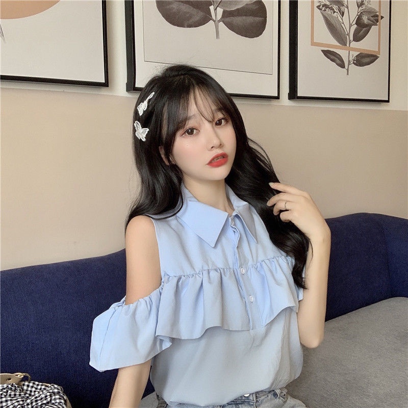 Áo Thun Tay Ngắn Hở Vai Thời Trang Dành Cho Nữ