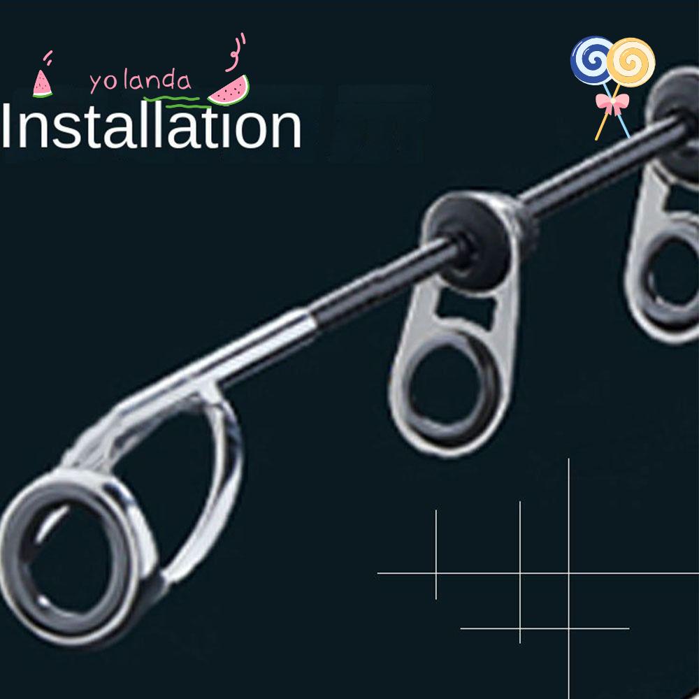 Phụ Kiện Đầu Gắn Cần Câu Cá Hình Oval Bằng Thép Không Gỉ 0.8mm-1.7mm