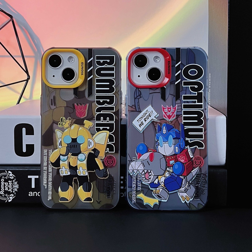 Ốp Điện Thoại Tpu Mềm Nhám Trong Suốt Chống Sốc In Hình Bumblebee Cho iPhone 14 13 12 11 Pro Max