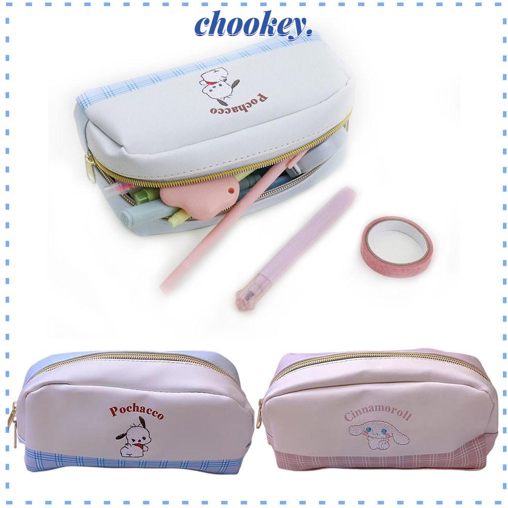 CHOOKEY Hộp Bút Cỡ Lớn Thêu Hình Chú Chó Pacha Dễ Thương Tiện Dụng Cho Văn Phòng / Trường Học