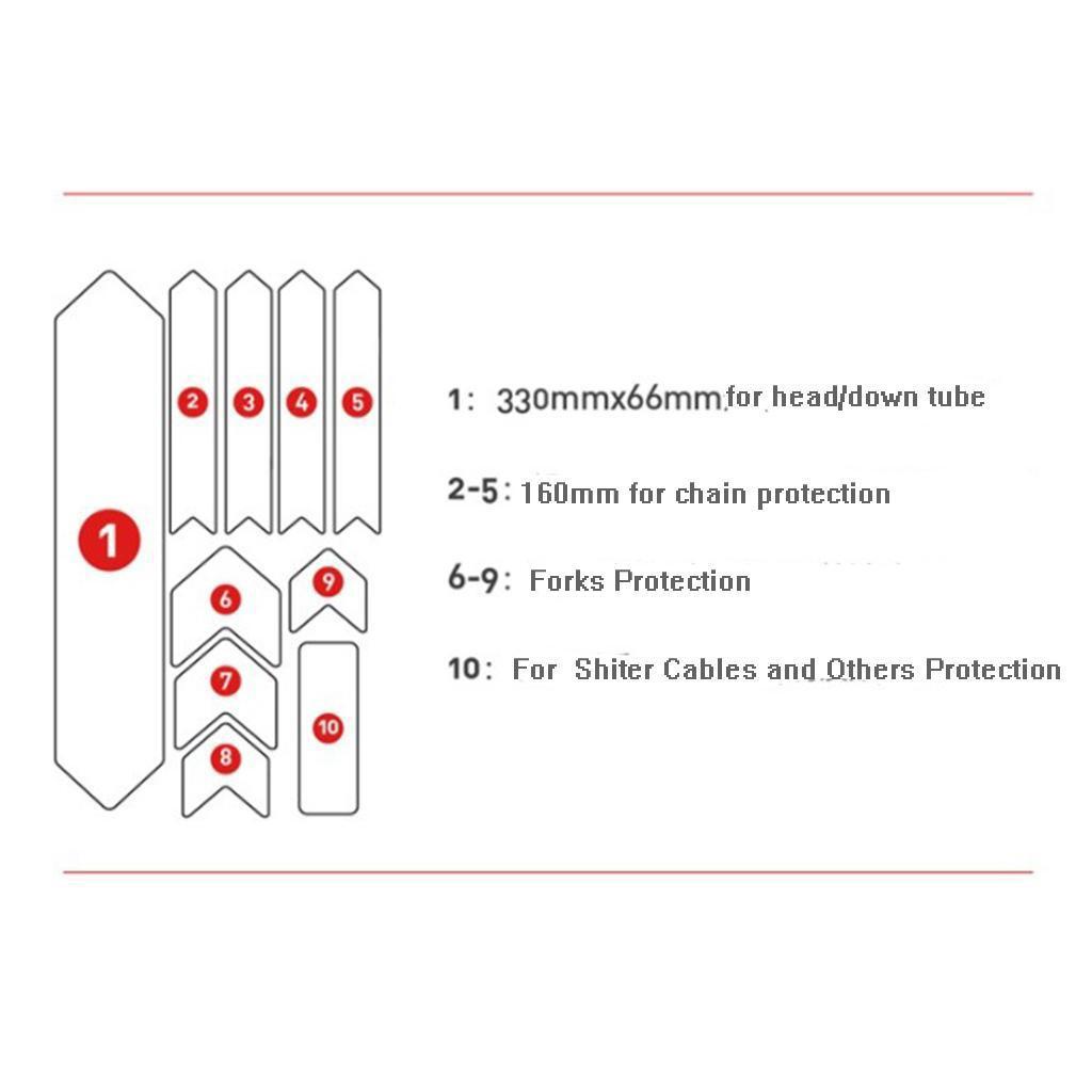 Miếng Dán Bảo Vệ Khung Xe Đạp MTB Chất Lượng Cao