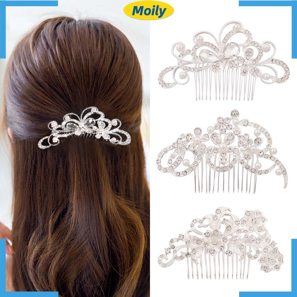 Lược Cài Tóc Cô Dâu Hình Chiếc Lá Dễ Thương Xinh Xắn|Phụ Kiện Trang Trí Tóc Xinh Xắn Chất Lượng