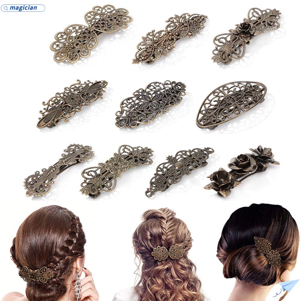 Kẹp Tóc Màu Đồng Thời Trang Dành Cho Nữ