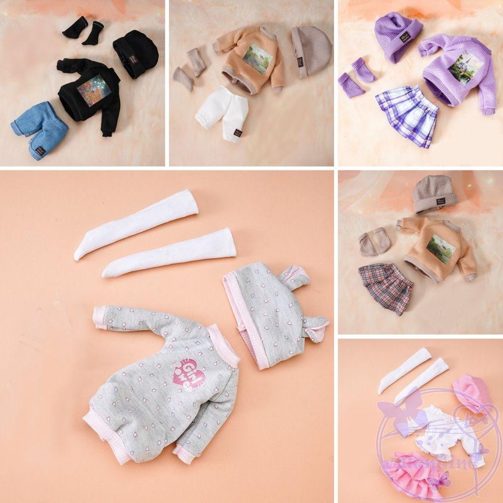 Bộ Trang Phục Gồm Áo Khoác + Váy + Nón Bằng Vải Lông Thời Trang Dành Cho Búp Bê Bjd 12 Inch