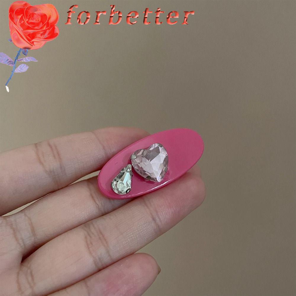 Bộ Kẹp Tóc Càng Cua Mini Màu Hồng Họa Tiết Trái Tim Kiểu Pháp Cổ Điển Dễ Thương Cho Bạn Gái|Kẹp Tóc Phong Cách Công Chúa Xinh Xắn Cho Nữ