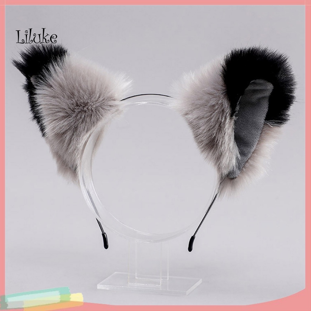 Băng Đô Tai Mèo Bằng Lông Nhung Dễ Thương Chống Trượt Dùng Để Chụp Ảnh Cho Nữ