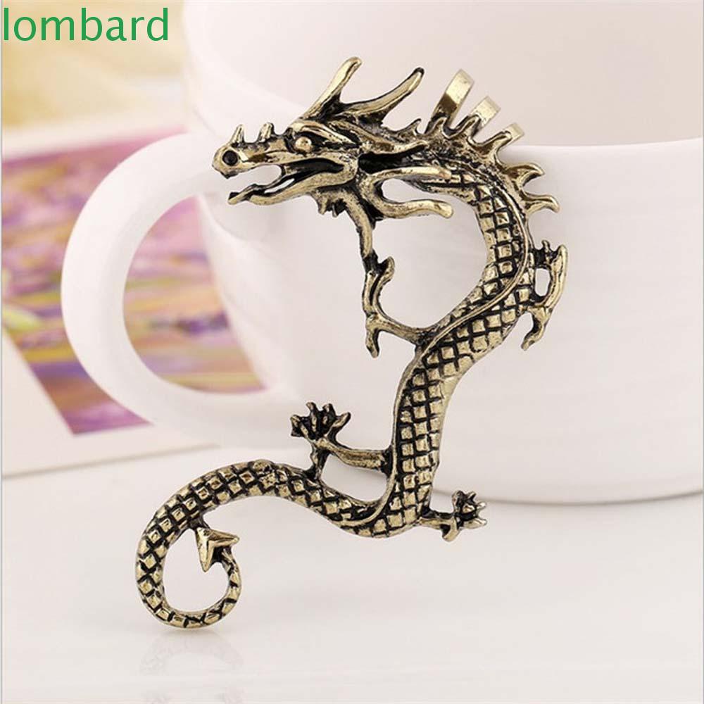 Khuyên Tai Hợp Kim Hình Rồng Phong Cách Retro Thời Trang