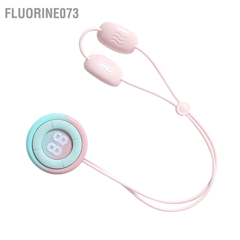 Fluorine073 Máy mát xa cổ hình mặt dây chuyền có nhiệt mini cầm tay để thư giãn