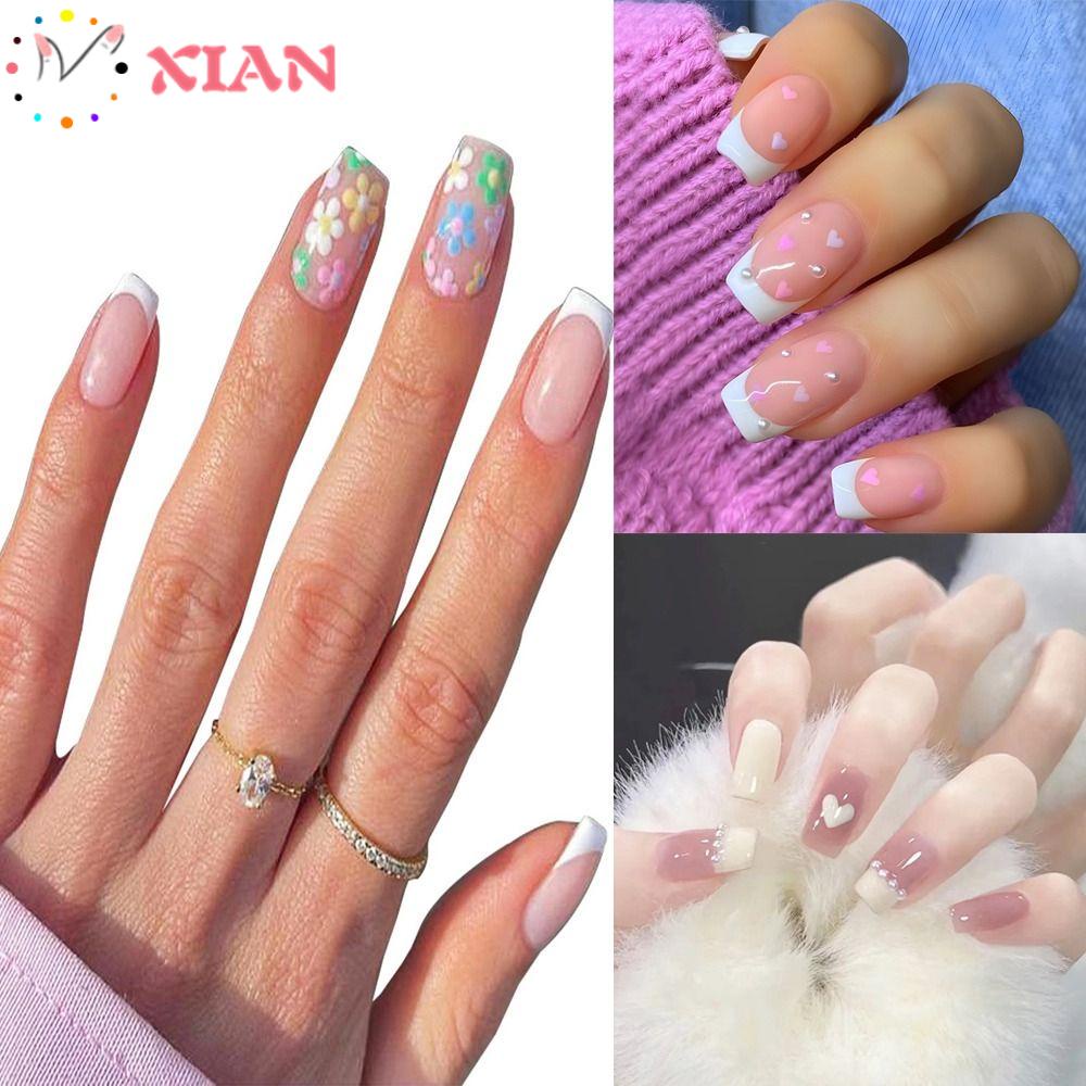 Bộ Móng Tay Giả Dạng Nhấn DIY Chất Lượng Cao