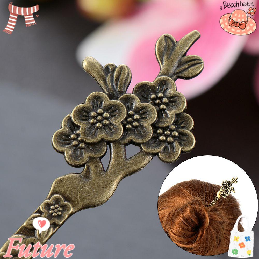 Trâm Cài Tóc Dạng Cong Bằng Đồng Phong Cách Vintage Thời Trang Dành Cho Nữ