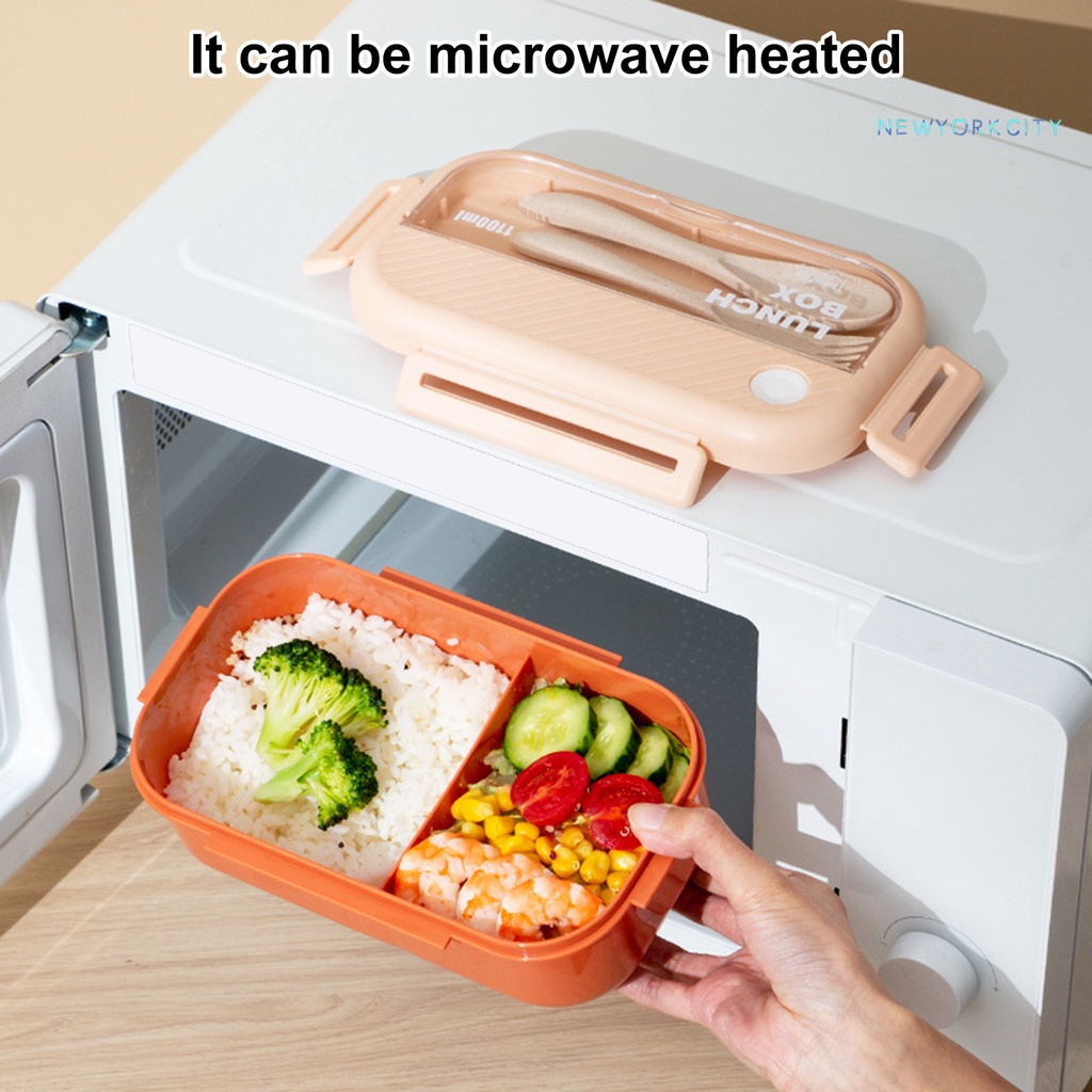 Hộp cơm Hai Tầng Dung Tích Lớn 1L / 1.1L Chống Rò Rỉ Tiện Dụng Cho Học Sinh