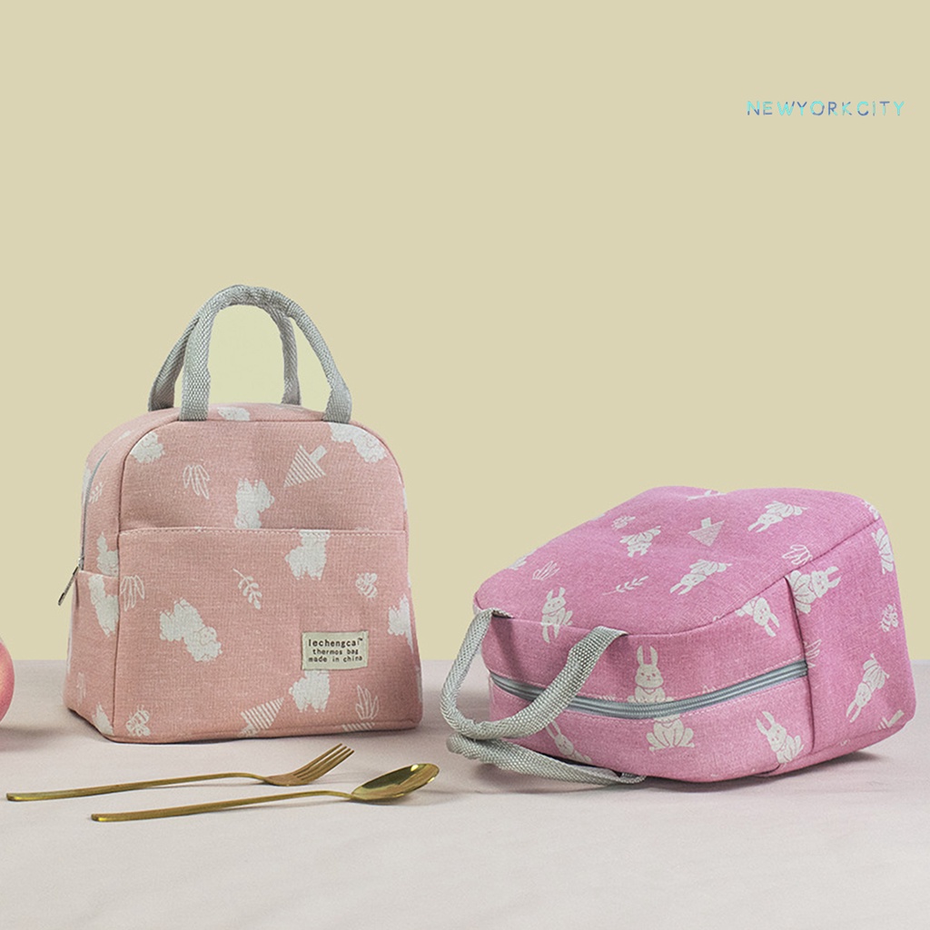 Túi Cách Nhiệt Đựng Đồ Ăn Có Khóa Kéo Và Tay Cầm Tiện Dụng