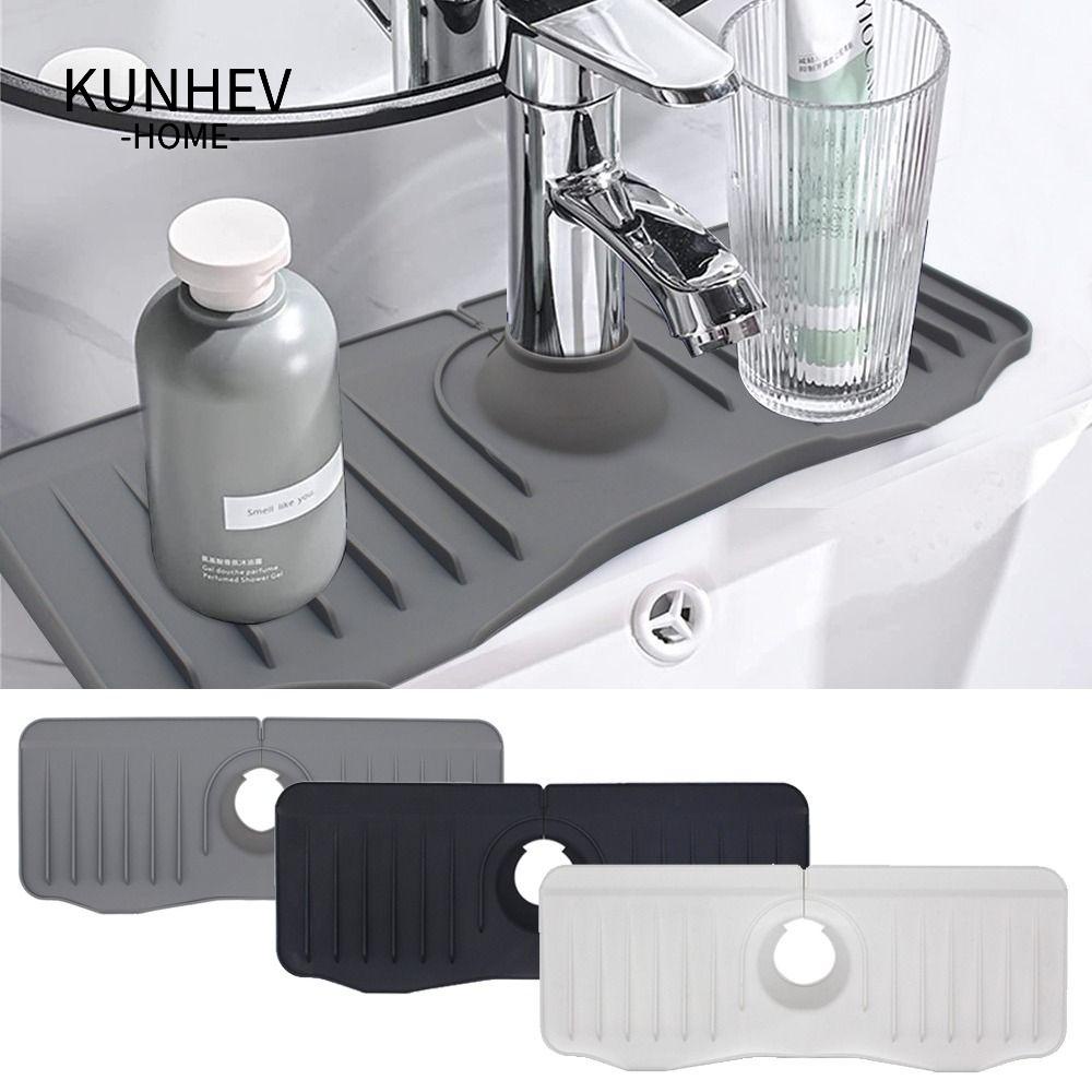 KUNHEV Thảm Lót Vòi Nước Bồn Rửa Chén Trong Nhà Bếp / Nhà Tắm Thấm Hút Nước Nhanh Tiện Dụng