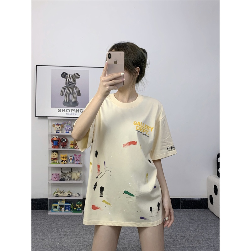 G-allery - Dept- Áo Thun Tay Ngắn Vẽ Tay Chất Lượng Cao