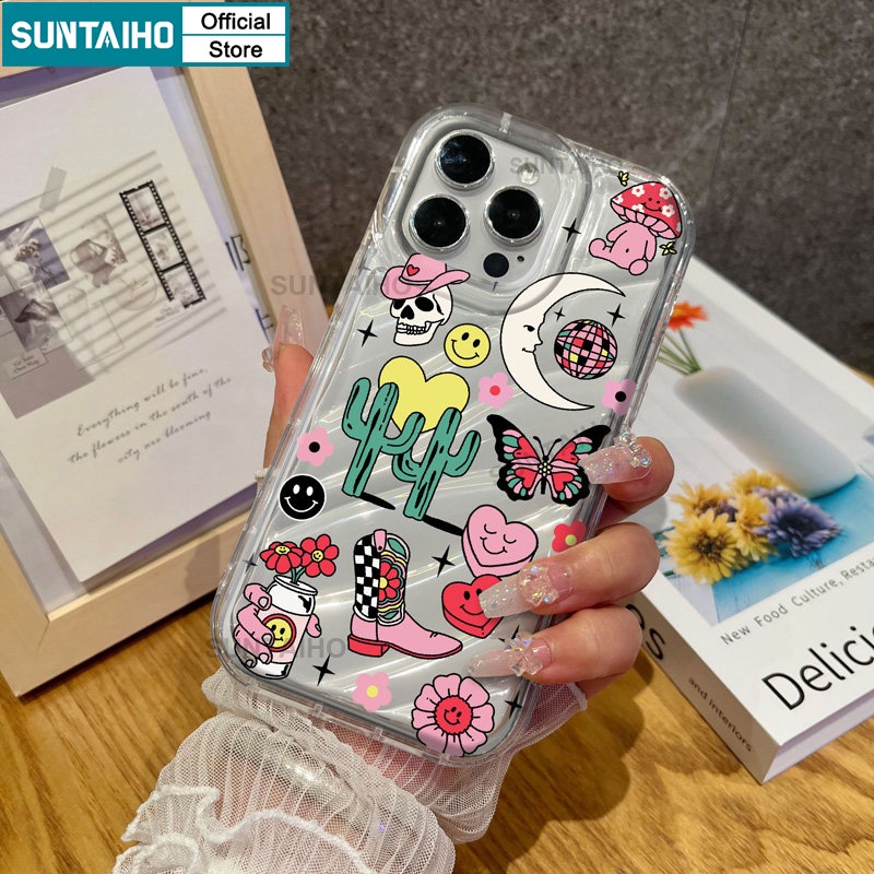 Suntaiho Ốp lưng ốp iphone Ốp Điện Thoại TPU Mềm Trong Suốt In Hình Hoạt Hình Có Đệm Khí Chống Sốc Cho Iphone 11 Pro Max