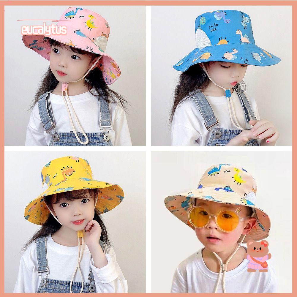 Mũ Vành Rộng Có Thể Điều Chỉnh Kích Thước Thời Trang Mùa Hè Dành Cho Bé