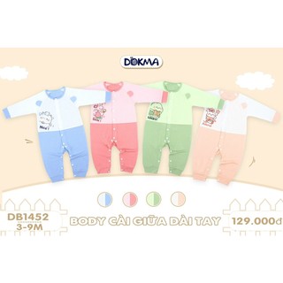 Dokma bộ áo liền quần body dài sơ sinh từ 0-9 tháng db1452 - 𝐒ó𝐜 𝐁𝐚𝐛𝐲 𝐌𝐎𝐌 𝐀𝐍𝐃 𝐁𝐀𝐁𝐘