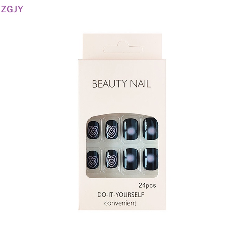 Set 24 Móng Tay Giả Chống Nước Toàn Diện Tháo Rời Được Kèm Phụ Kiện Mới
