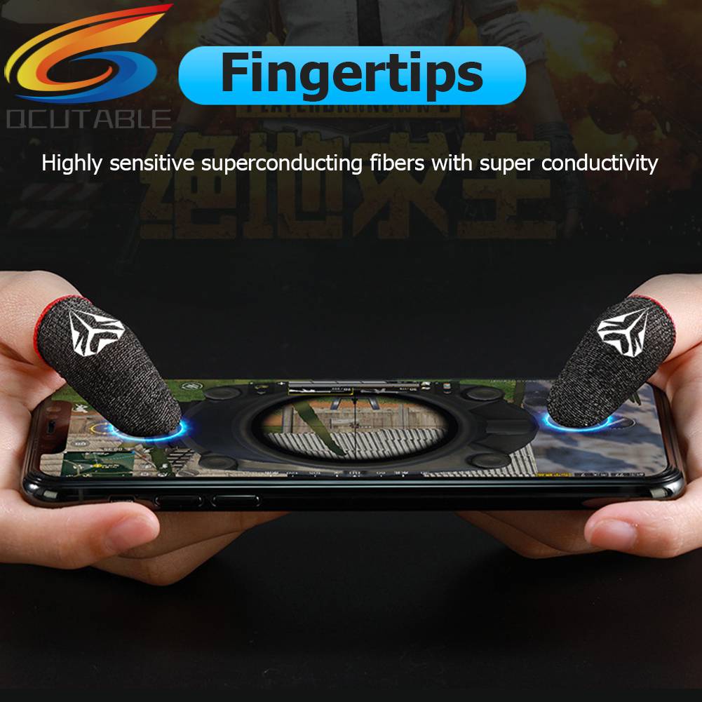 1 Cặp Vỏ Bọc Ngón Tay Chơi Game PUBG Thoáng Khí Chống Mồ Hôi