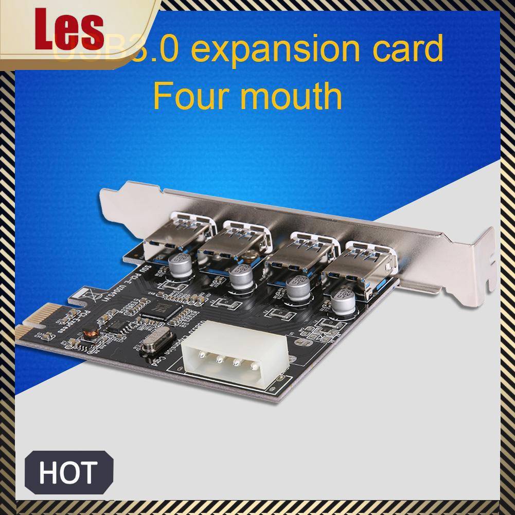 Thẻ Mở Rộng 4 Cổng Usb 3.0 PCI-E Sang Usb 3.0 Chuyên Dụng Cho Máy Tính