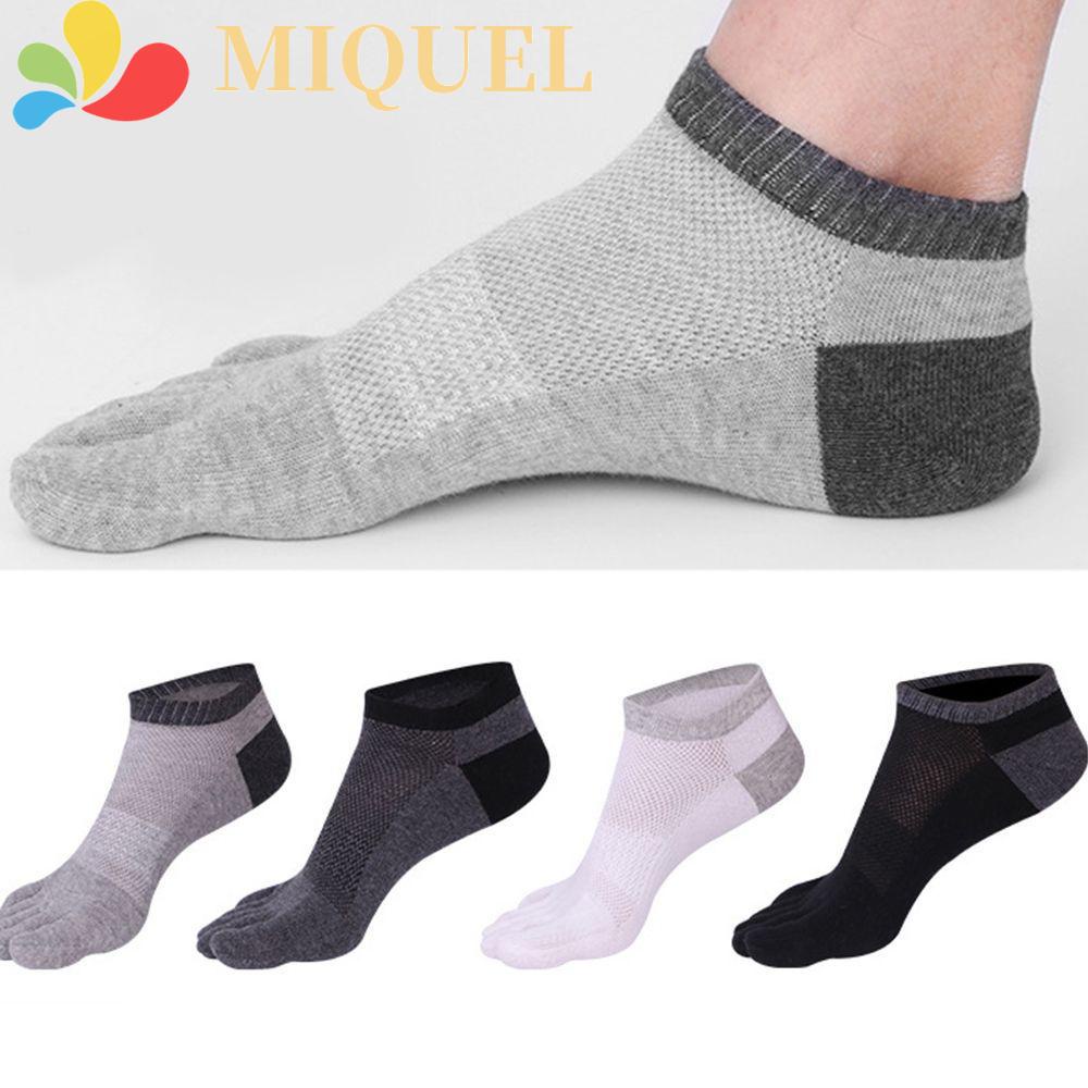 MIQUEL Tất Cotton Năm Ngón Chống Trượt Thoáng Khí Cho Nam