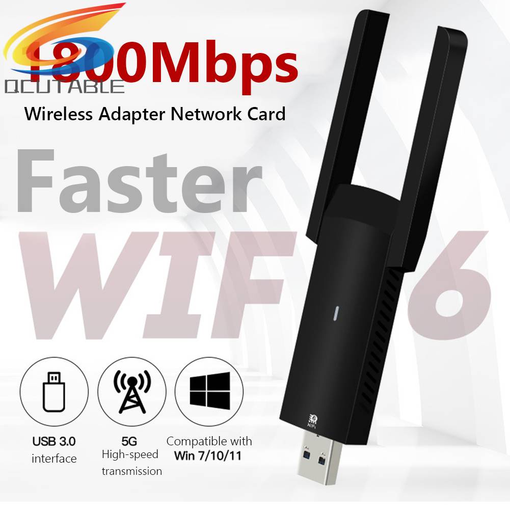 Thẻ Mạng WiFi 6 Cổng Usb 3.0 FU-AX1800 1800Mbps 2.4G / 5G Cho Máy Tính