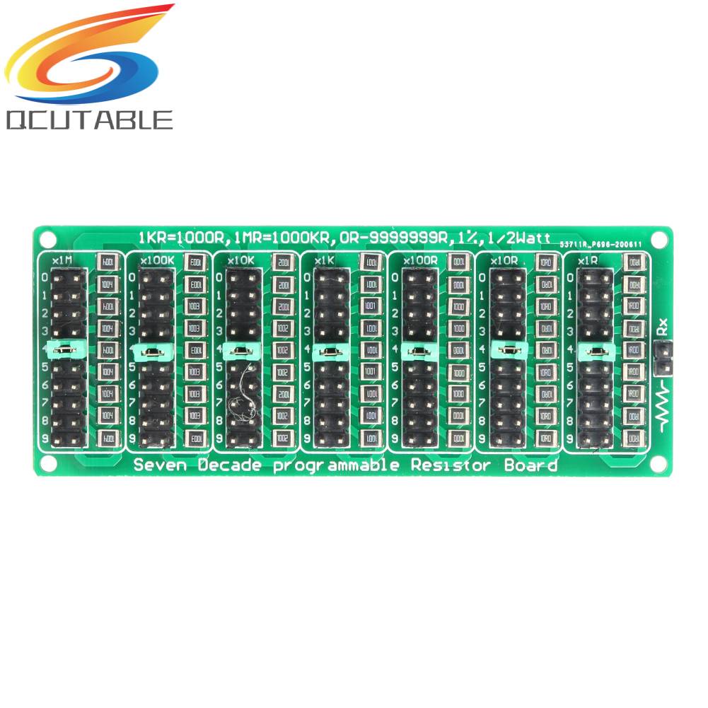 Bảng Mạch Điện Trở 7 Decade 1R-9999999Mô Đun Lập Trình R / 1R SMD Chuyên Dụng