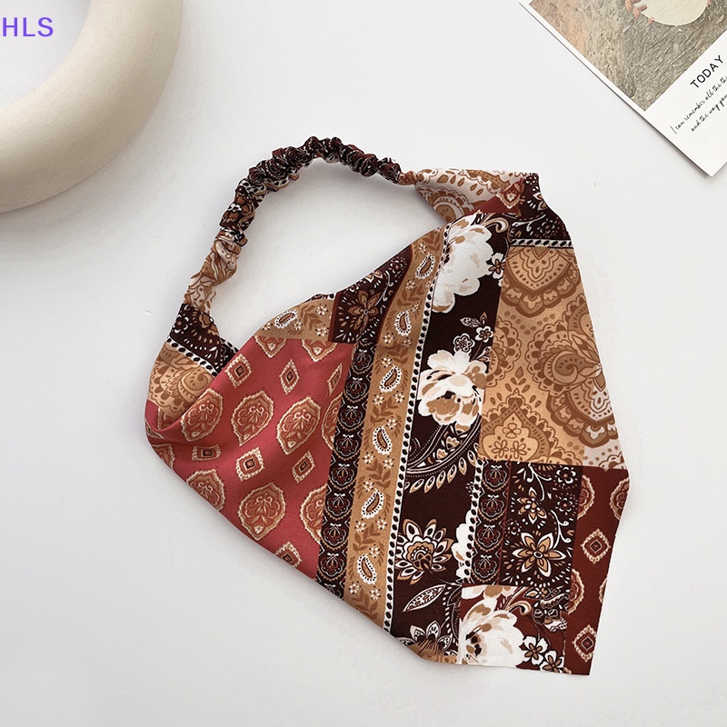 Băng Đô Co Giãn In Họa Tiết Hoa Phong Cách Bohemian Thời Trang Cho Nữ