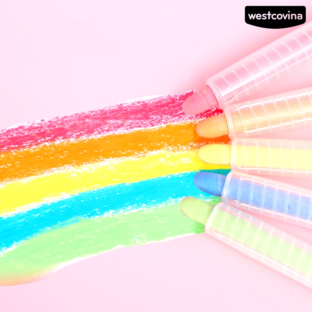 [WSTN] [WSTN]✎Set 12 Phấn Vẽ Graffiti 12 Màu Không Bụi Có Thể Giặt Được Kèm Vỏ Bọc Dành Cho Trẻ Em
