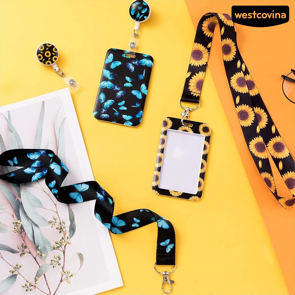 [WSTN] [WSTN]✎1 Bộ Dây Đeo Điện Thoại Bằng Polyester Họa Tiết Hoa Hướng Dương Nhiều Màu Chống Thất Lạc